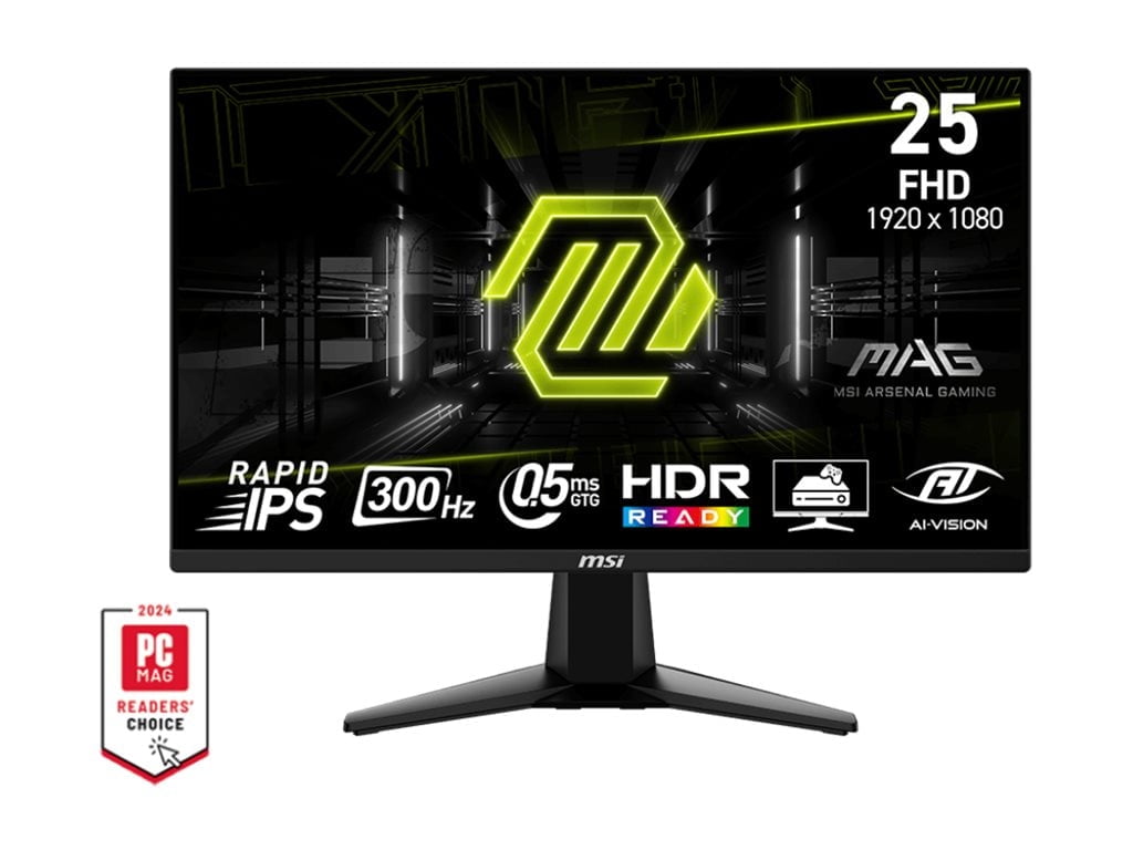 MSI 24.5" MAG 255XF FHD 300Hz 0.5ms GtG Rapid IPS Gaming Monitor - MAG255XF