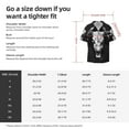 thumbnail image 5 of Honeii White Black Sheep skull for Men's Short-Sleeved Button-Up Collared Shirt Featuring A Pocket, Perfect for Beach Vacations, And Travel Adventures.-Large, 5 of 5