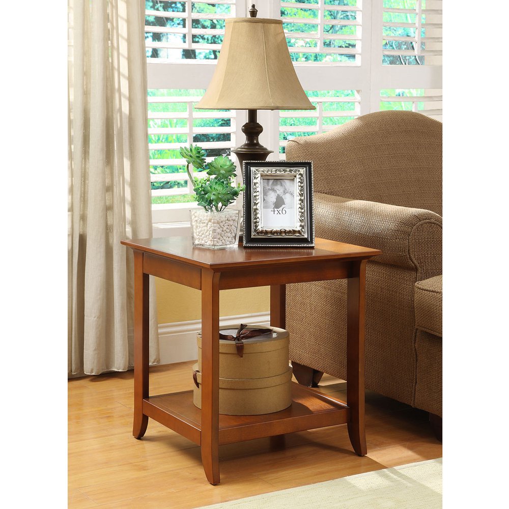 Techcraft 20" Walnut End Table