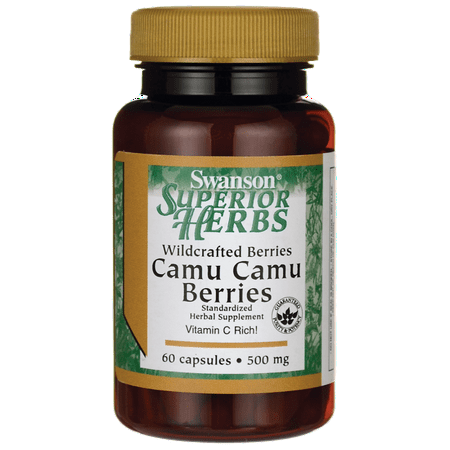 Swanson Wildcrafted Camu Camu Berries 500 mg 60 (Best Camu Camu Powder)