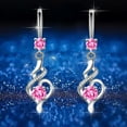 thumbnail image 2 of SUSHANG Romantic Zircon Earrings Luxury Simple Water Drops Shiny Diamonds Fashion Women'S Earrings Earrings Zircon Earrings with Diamond Earrings, 2 of 9
