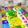 thumbnail image 5 of Kids Rug Cute Playroom Rug With ABC Alphabet Animals Classroom Rug Educational And Fun Area Rugs For Baby Toddler Children Learning Girls Boys Bedroom Nursery Rug 110"x78.7", 5 of 5