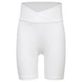 thumbnail image 3 of Lejafay Girls Athletic Swim Shorts Solid Color Shorts Sport Cheer Workout Running White 140, 3 of 5
