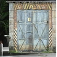 thumbnail image 4 of Ambesonne Colorful Shower Curtain, Aged Wooden Factory, 69"Wx84"L, Multicolor, 4 of 5