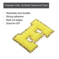 thumbnail image 3 of Uxcell 4Pcs Chenille Letter Patches Iron on Letter Patches Yellow E Alphabet Decorative Repair Embroidered Patches, 3 of 5