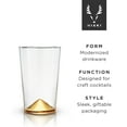 thumbnail image 7 of Viski Gold Accent Tumblers Set of 2 - Cocktail Glasses, Highball Glass Set - 14 oz, 7 of 7