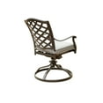 thumbnail image 4 of iPatio Outdoor Garden Patio Aluminum Dining Swivel Rocker Chair With Cushion, Set of 2, Cast Slate Sunbrella, 4 of 5
