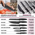 thumbnail image 7 of Granitestone Diamond Nonstick Pots and Pans 17 Piece Kitchen Cookware Set Knife Set Cooking Cutlery Knives Sauce Pan Black, 7 of 7