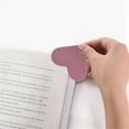 thumbnail image 4 of Corner Page Marker Winjeto, Book Lover Reading Accessory Leather Heart Bookmark Corner Protector For Novel Enthusiasts Bibliophile Gifts, 4 of 4