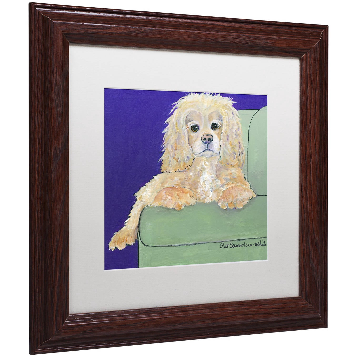 Trademark Fine Art Animals Matted Framed Art ' Betty Boop ' by Pat Saunders-White