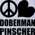 thumbnail image 2 of CafePress - FIN Peace Love Doberman Pinscher Baby Football Bod - Cute Infant Baby Football Bodysuit, 2 of 3