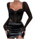 thumbnail image 2 of Corsés con varillas de encaje y botones de talla grande para mujer, ropa interior moldeadora, 2 of 9