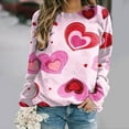 thumbnail image 1 of Meichang Sweatshirts à Col Rond pour Femmes, Sweatshirts de la Saint-Valentin, Sweatshirts Graphiques Cœur d'Amour Doux, Pull à Manches Longues Décontracté, Cadeaux de la Saint-Valentin, 1 of 5