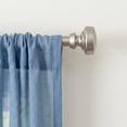 thumbnail image 2 of Lumino 5/8" Easy Mount Collection Shannon Nickel Knob Adjustable Curtain Rod Set, 32-84", 2 of 7