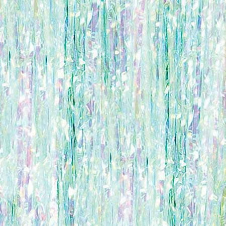- Iridescent Foil Fringe Door Curtain, 3ft x 8ft