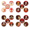 thumbnail image 2 of Bearachild 10x decoraciones de Año Nuevo pegatinas llamativas para ventana pegatinas para el Año Nuevo Lunar Año Nuevo Lunar Kits de decoración para fiestas C 28*35cm, 2 of 6