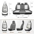 thumbnail image 6 of Coverado Car Seat Covers 2 Seats, Waterproof Faux Leather Front Seat Protectors, Auto Interior Cushions Universal Fit for Most Cars, Gray&White, 6 of 6