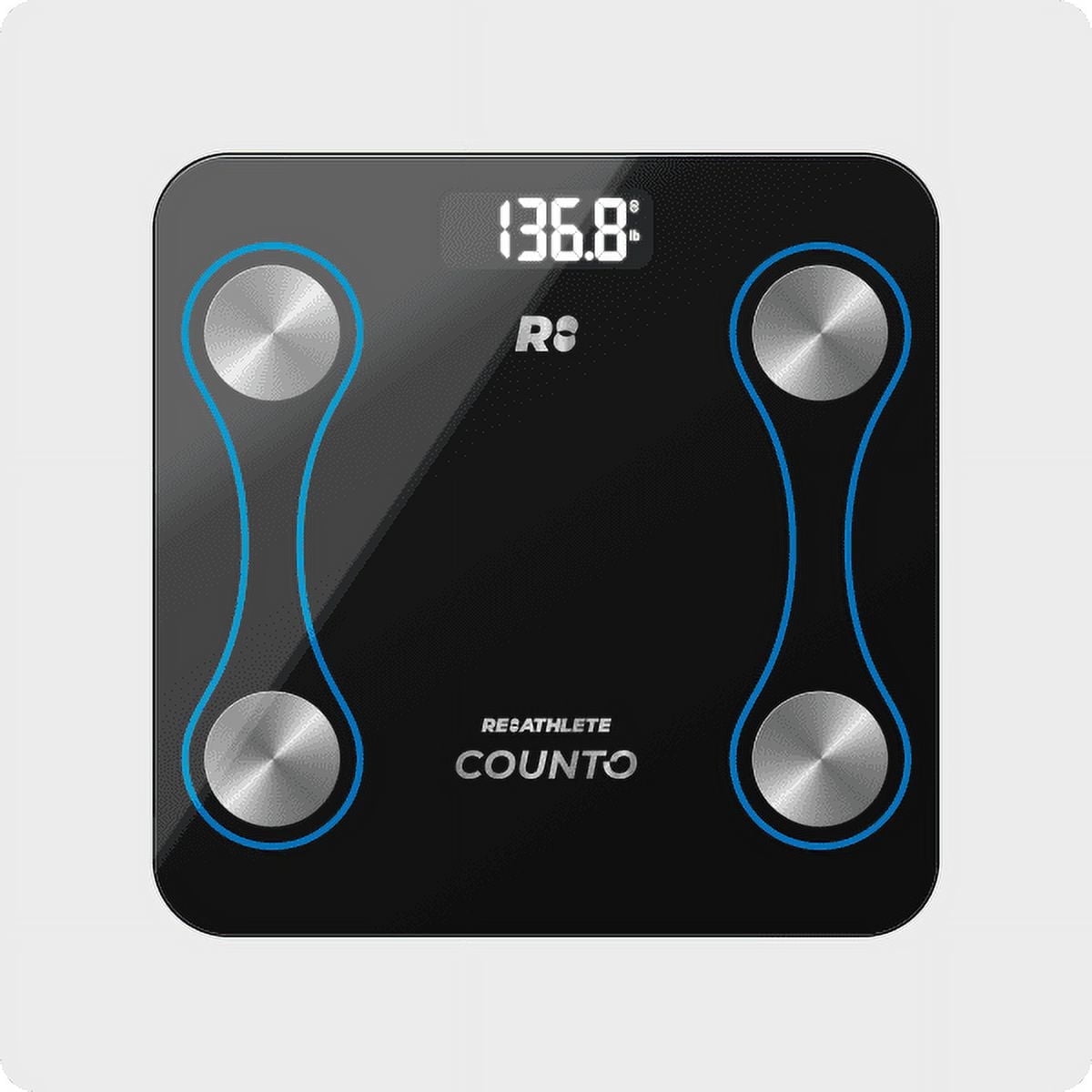 COUNTO Smart Scale- Digital Scale Measuring Body Parameters| Smart Bluetooth Body Fat Measurement Device, Body Composition Monitor with Smart App| Bathroom Scales Accurate for Bmi Muscle