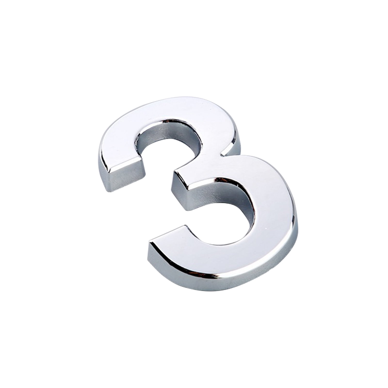 3D Mailbox Number, Silver Waterproof Self Adhesive 3D Number Stickers House  Room Door Number for Home Apartment Cabinet Table Mailbox Outdoor Indoor  Use" - Walmart.com