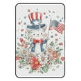 thumbnail image 3 of Patriotic Cat Floral FourthJuly Cute Outdoor Picnic Blanket, Foldable Waterproof Beach Mat, Portable Beach Blanket for Beach Camping, Hiking, Family Concerts, 3 of 8