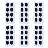 LAMIRO 5x24 Pair Anti-slip Soft Nose Pads Stick On for Eyeglasses Glasses Black 1.0mm 5 Pcs