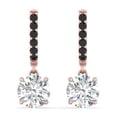 thumbnail image 2 of 1 Carat Solitaire Diamond Drop Earrings - Fascinating Diamonds, 2 of 41