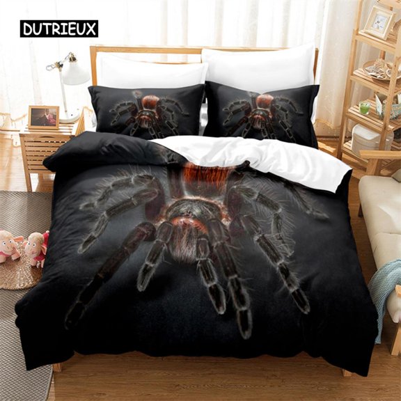 Spider And Animals Bedding Set Microfiber 3D Print Duvet Cover King Size Fashion Design Comforter Cover With Pillowcases