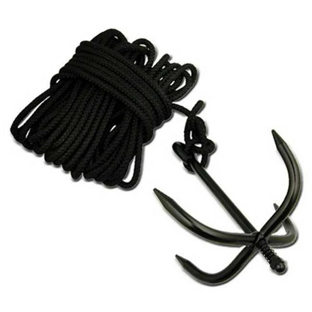 Grappling Anchor Hook with Nylon Ninja Rope Cadet Bushcraft Walmart
