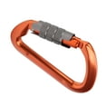 thumbnail image 1 of D-shape Carabiner Auto Lock Carabiner D-shape  Climbing Carabiner Aviation Aluminum Carabiner Durable Aviation Aluminum Auto Lock DShape Carabiner Safe For Outdoor Climbing, 1 of 8
