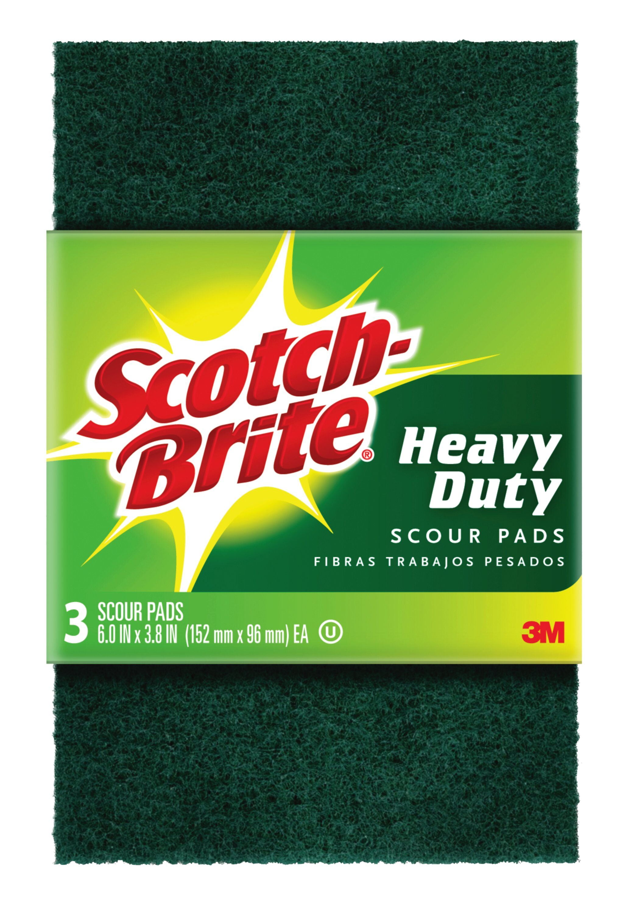 ScotchBrite Heavy Duty Scour Pad, 3 Count