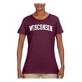 thumbnail image 2 of Wild Bobby State of Wisconsin College Style Women Graphic Tee, 2 of 6