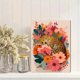 thumbnail image 2 of QISVANSET Sleeping Leopard With Flowers Canvas Wall Art 15.75x11.81 Inches, 2 of 5