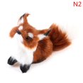 thumbnail image 1 of 1pcs Mini Simulation Fox Toy Lifelike Squatting Fox Model Gift Animals Figures, 1 of 1