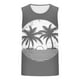 thumbnail image 2 of Hombres Moda Casual sin Mangas Impresión Suéter Cuello Redondo Tanque Deportivo, 2 of 4