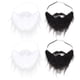 thumbnail image 1 of 4pcs barbas falsas disfraz de barbas de cosplay bigotes falsos barbas realistas, 1 of 5