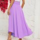 thumbnail image 4 of Vestido casual Mujer Faldas largas asimétricas con cordones Salida de vacaciones dividida FLhrweasw Nuevo, 4 of 9