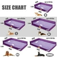 thumbnail image 2 of Exclusivo Mezcla Orthopedic Pet Bed for Medium Dogs 36"X24", L Shaped Waterproof Dog Beds with Removable Washable Cover, Purple, 2 of 7