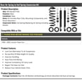 thumbnail image 2 of Rear Air Spring to Coil Spring Conversion Kit - Compatible with 1990 - 2002 Lincoln Town Car 1991 1992 1993 1994 1995 1996 1997 1998 1999 2000 2001, 2 of 2