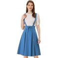 thumbnail image 1 of INSPIRE CHIC Vestido General De Cintura Elástica Con Tirantes Y Tirantes Para Mujer lago azul XS, 1 of 5