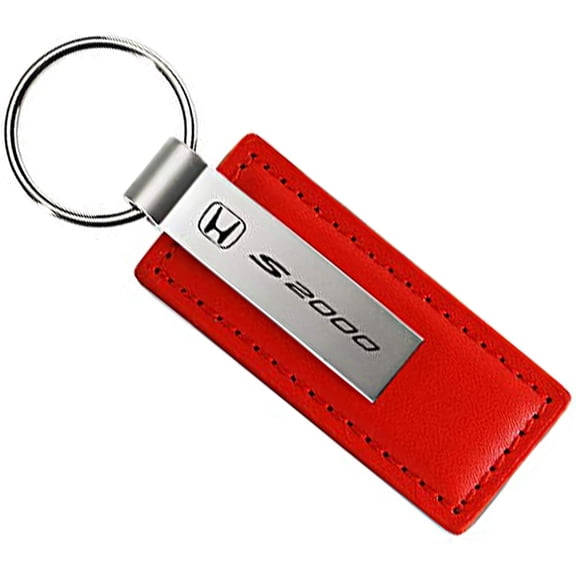 Honda S2000 Red Leather Key Chain