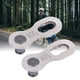 thumbnail image 3 of Juego de 10 pares de juntas para bicicleta de montaña Quick Link, conector de cadena de bicicleta de 10 velocidades, color plateado, 3 of 8