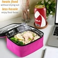 thumbnail image 4 of HotLogic 16801175-PK-A Food Warming Lunch Bag Tote Plus 120V Plugin, Pink, 4 of 6
