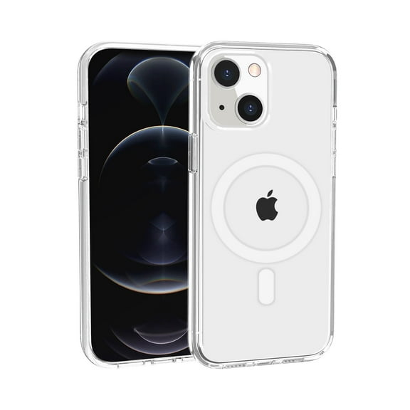 For iPhone XR Sturdy Ultra [Magnetic Circle] Thick 3mm Transparent Hybrid - Clear