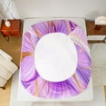 thumbnail image 5 of jejeloiu Modern Fluid Artwork Twin Sheet Sets,Marble Pattern Twin Fitted Sheet,Gradient Pink Purple Flat Sheet For Teens,Microfiber Bedroom Decor,3-Piece, 5 of 7