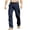Navy, variant on Awwp Mens Pants, Cargo Hiking Pants Plain Comfort Wearable Casual Daily Pants for Men Green L