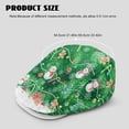 thumbnail image 4 of FUIALDOLG Polyester Flat Cap for Travel Fishing Outdoor, Adjustable Strap Retro Flat Hat, Christmas Snowman Print, 4 of 4