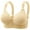 Beige BGL3, variant on Women Bras Women Underwear Back Snaps No Underwire Bras Solid Color Stylish Brassiere Loose Daily Wear Red 40/90