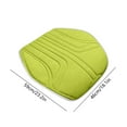 thumbnail image 3 of Btomtd Breathable Leather and Velvet Car Seat Cushion Half Pack Style Chair Cushion Cover Soft and Cozy Automotive Seat Pad - 23.22x18.11 inch, Green, 3 of 6