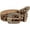 Camel, variant on Women's Carved Pattern Leopard Print PU Leather Wide Buckle Belt