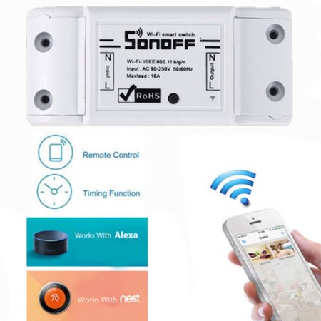 Sonoff Wireless Wifi Smart Switch APP Control Home Automation Module Timer Smart Switch Suitable For (Best Exercise Timer App)